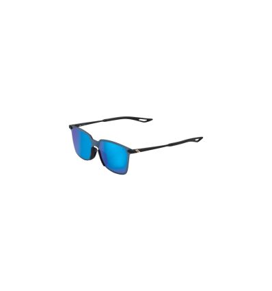 LEATT LEGERE SQUARE - Soft Tact Black - Blue Multilayer Mirror Lens