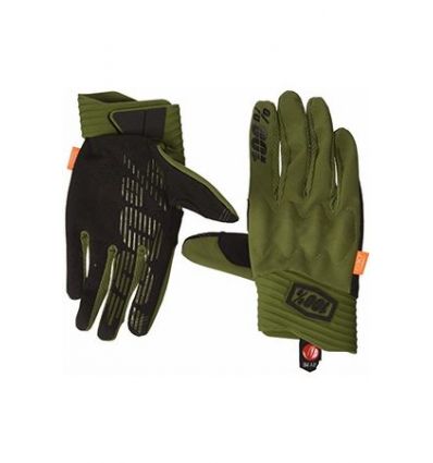 100% COGNITO Army Green/Black Gloves - Image 2
