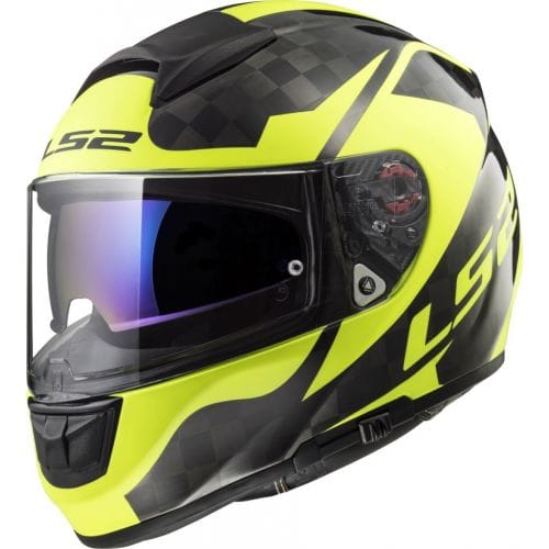LS2 FF397 VECTOR C SHINE Carbon H-V Yellow - Image 1