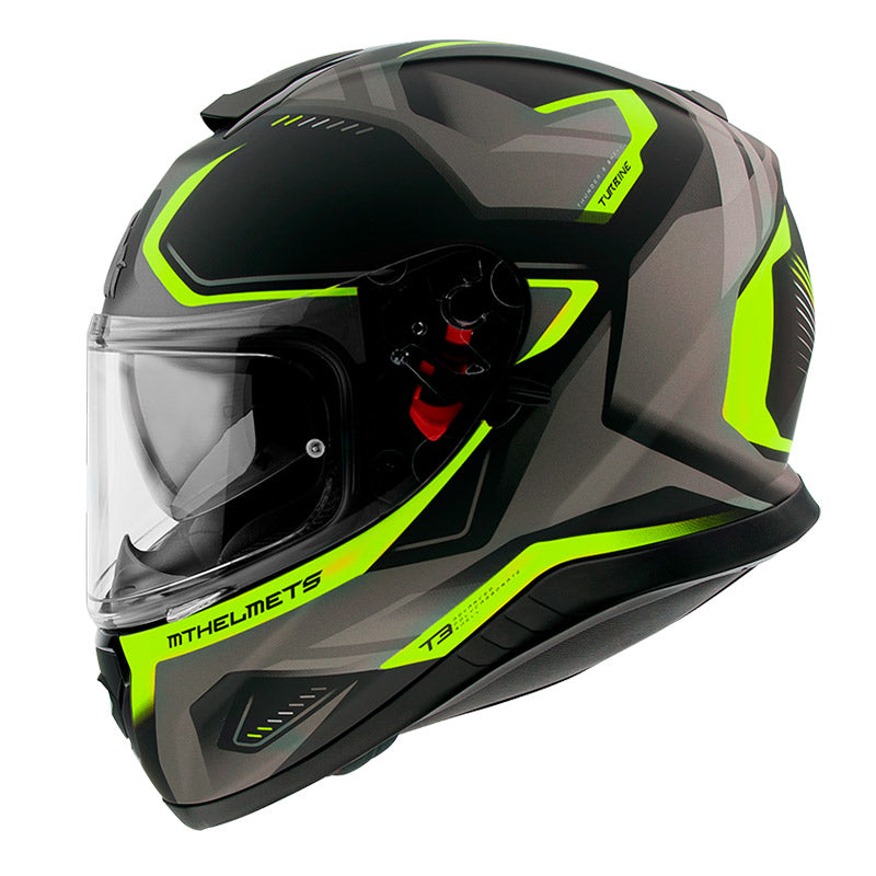 MT Helmets - THUNDER 3 C3 - Black Green - Image 1