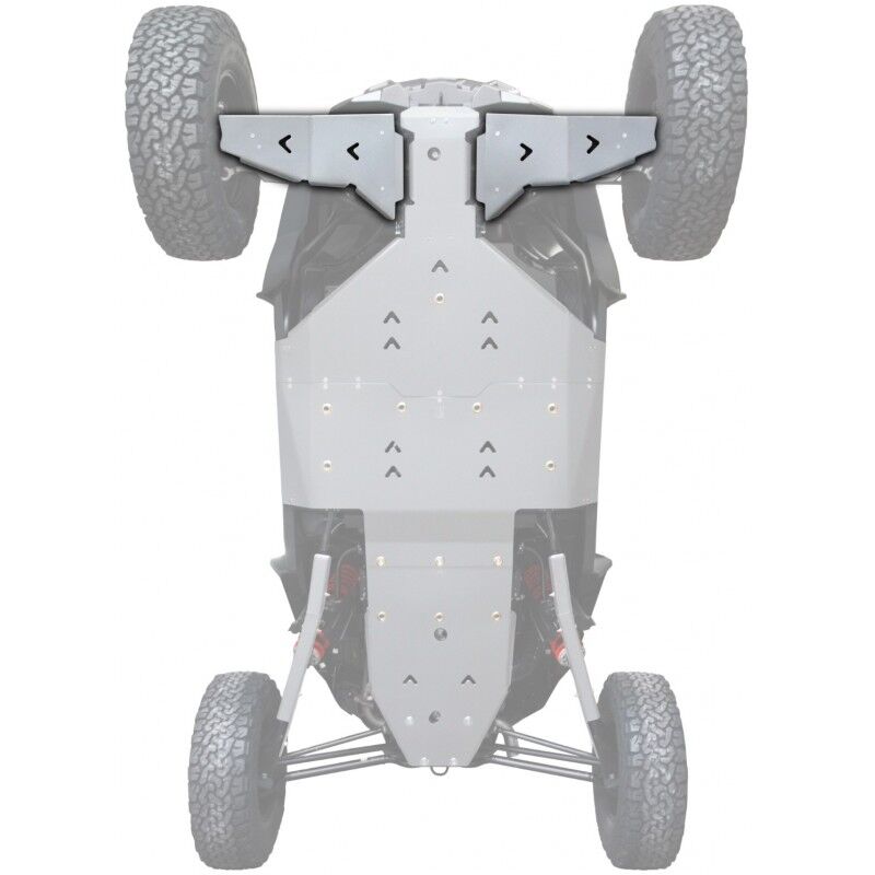 XRW FRONT A-ARM GUARDS ALU - POLARIS RZR TURBO S 2018