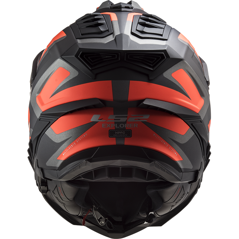 LS2 MX701 EXPLORER ALTER MATT BLACK FL.ORANGE - Image 11