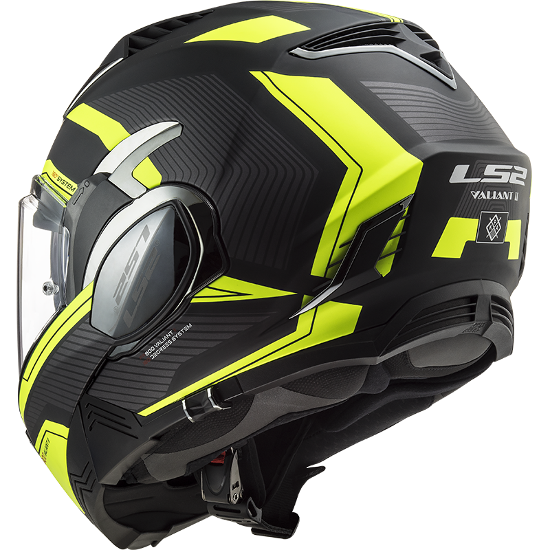 LS2 FF900 VALIANT II REVO MATT BLACK H-V YELLOW - Image 10