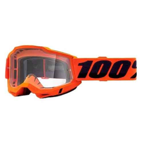 100% GOGGLE 100% ACCURI GOGGLE ORANGE CLEAR LENS