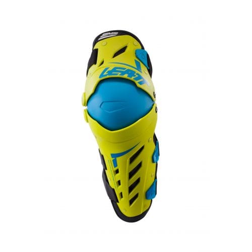 LEATT KNEE & SHIN GUARD DUAL AXIS LIME/BLUE - Image 1