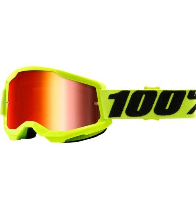 100 Strata 2 Goggle Mirror Lens - Rosu/Galben