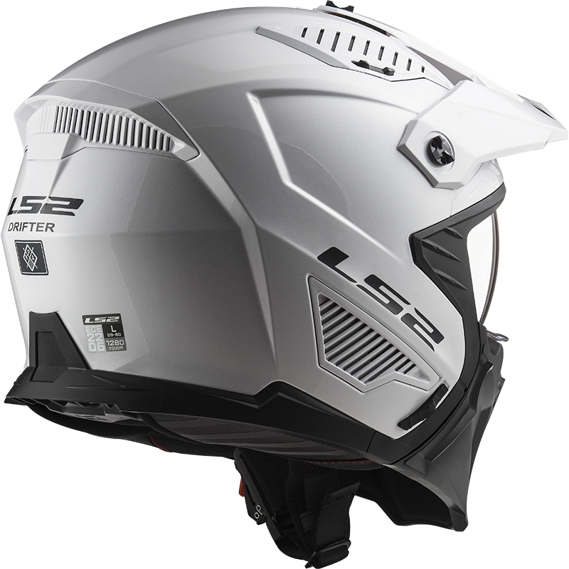 LS2 OF606 DRIFTER SOLID WHITE-06 - Image 2