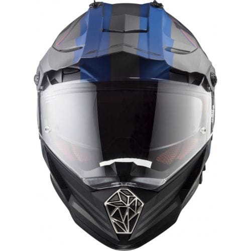 LS2 MX436 PIONEER QUARTERBACK Matt Titanium Blue - Image 5