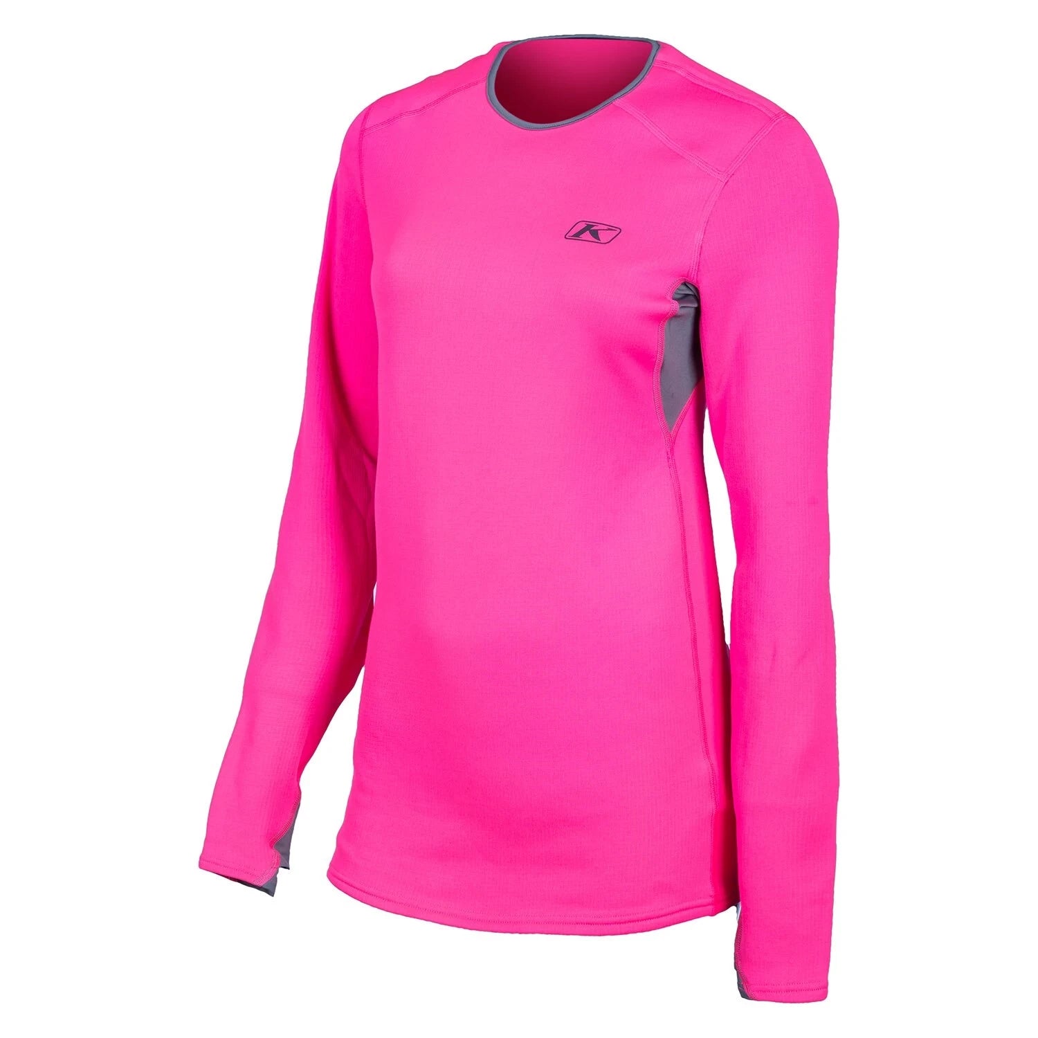 Klim Solstice Shirt 2.0 Knockout Pink - Castlerock Gray - Image 1