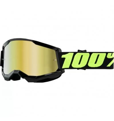 100% STRATA 2 Goggle Upsol Mirror Gold Lens - Image 1