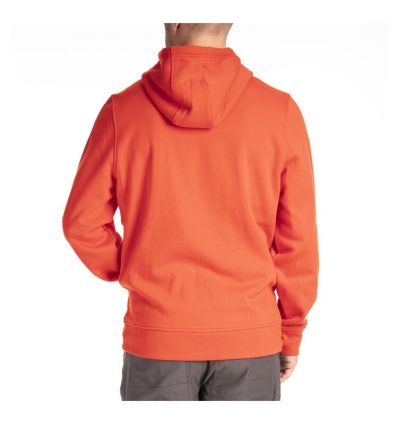 KLIM Checkered Banner Pullover Hoodie Fiery Red - Dress Blues - Image 2