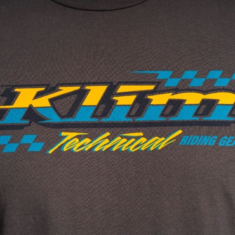 Klim Heritage Tri-blend Tee Charcoal - Saffron - Image 2