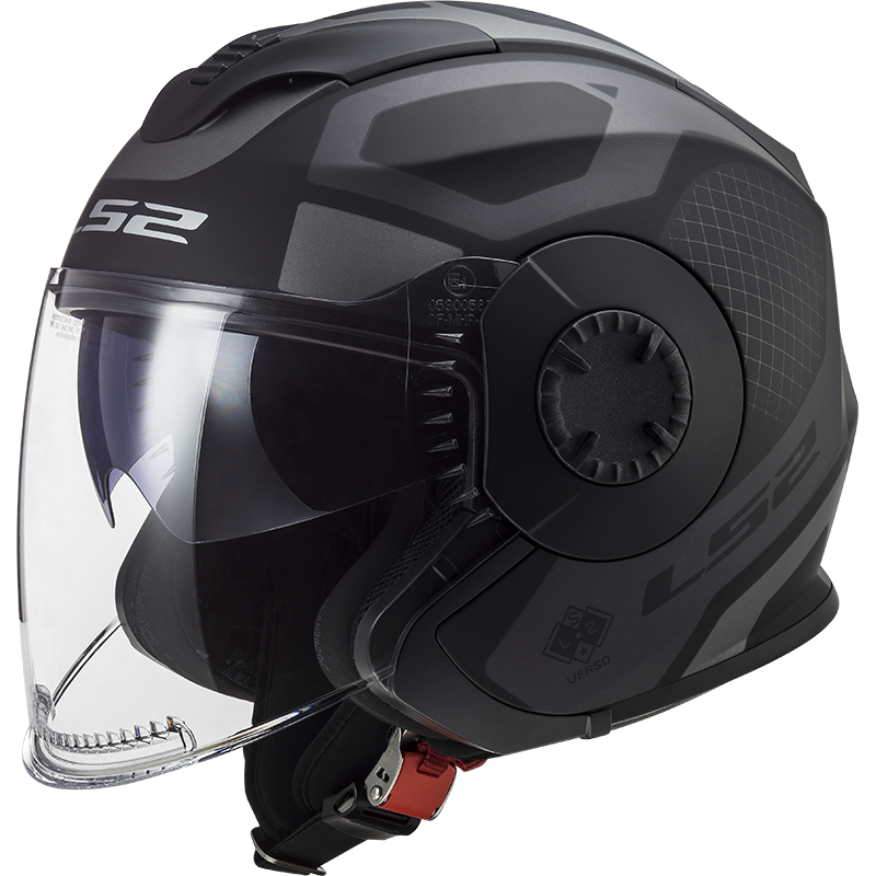 LS2 OF570 VERSO MARKER MATT BLACK TITANIUM - Image 1