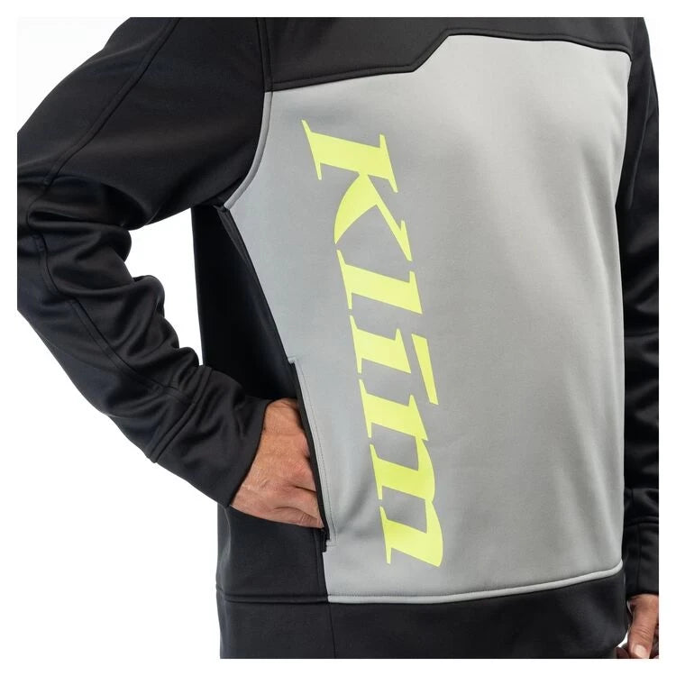 Klim Accelerator Pullover Hoodie Black - Monument - Image 2