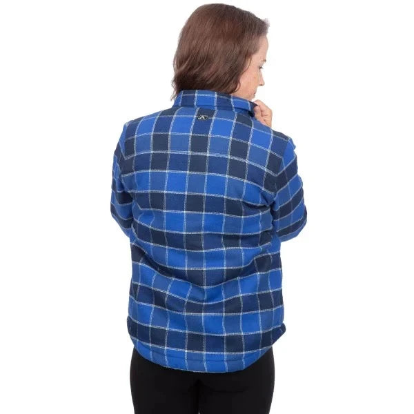 Klim Clouds Rest Fleece Lined Flannel Shirt Mazarine Blue - Dress Blues - Image 2