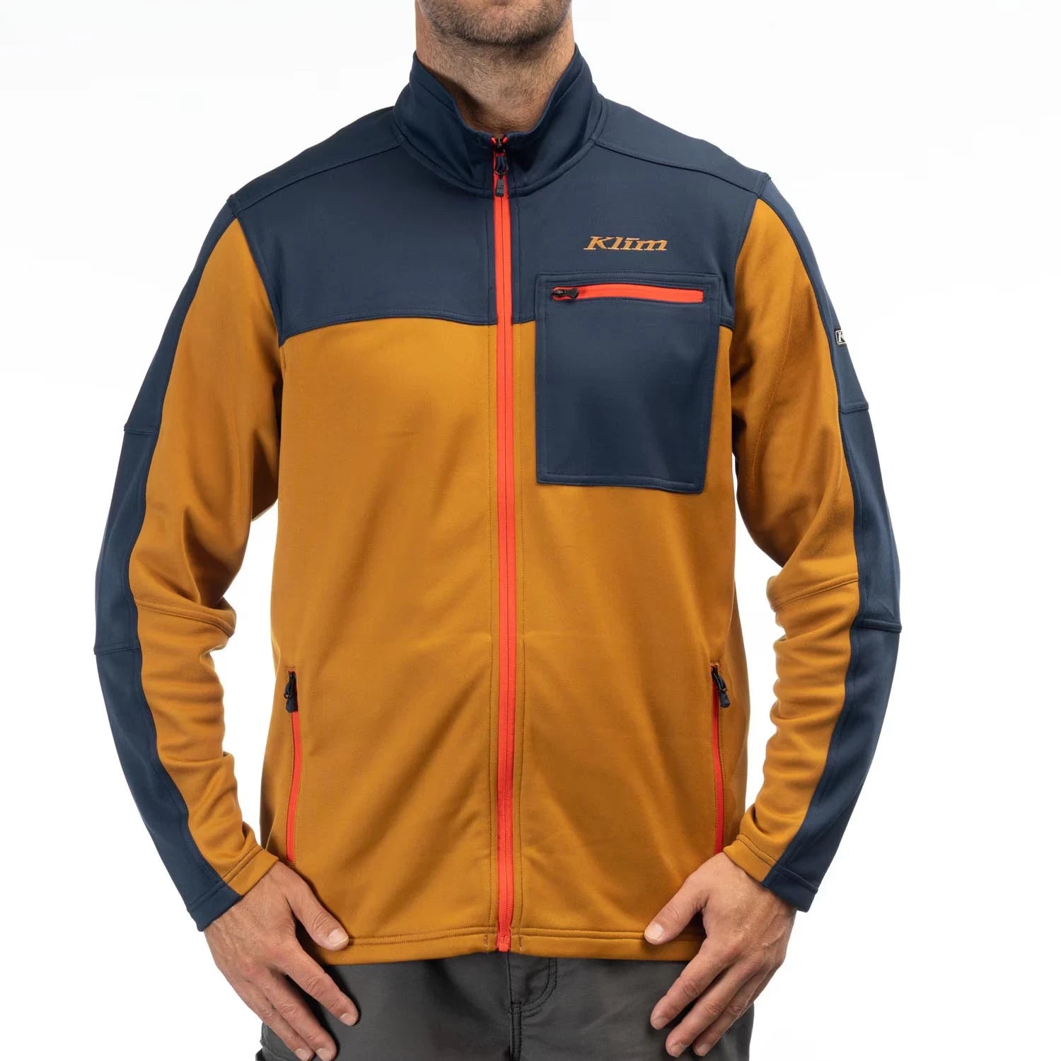 Klim Glacier Jacket Golden Brown - Dress Blues - Image 1