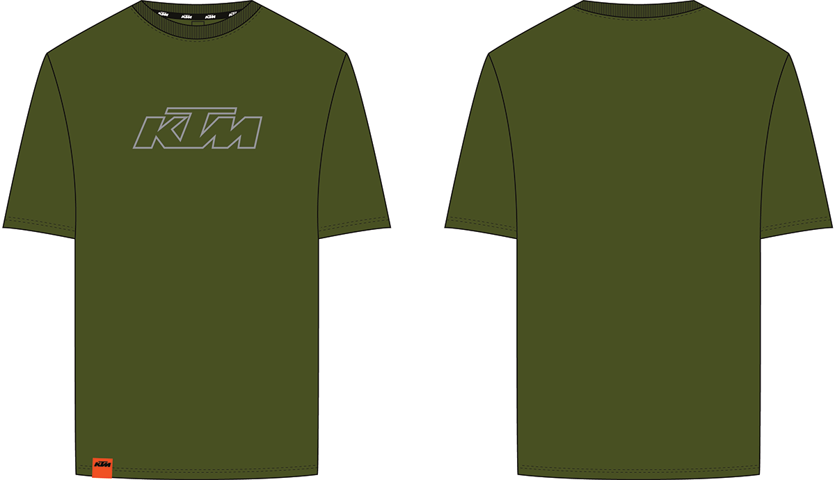 KTM ESSENTIAL TEE OLIVE GREEN - Image 1