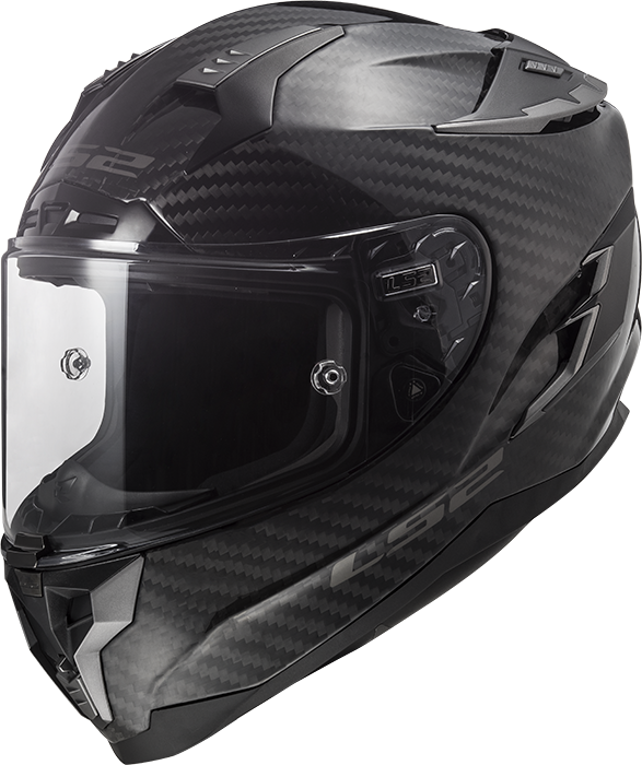 LS2 FF327 CHALLENGER C CARBON SOLID - Image 1