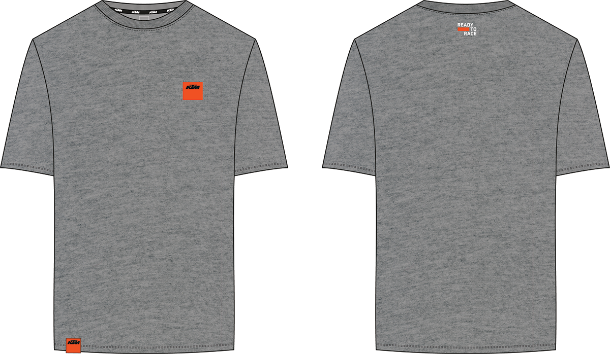 KTM PURE TEE DARK GREY MELANGE