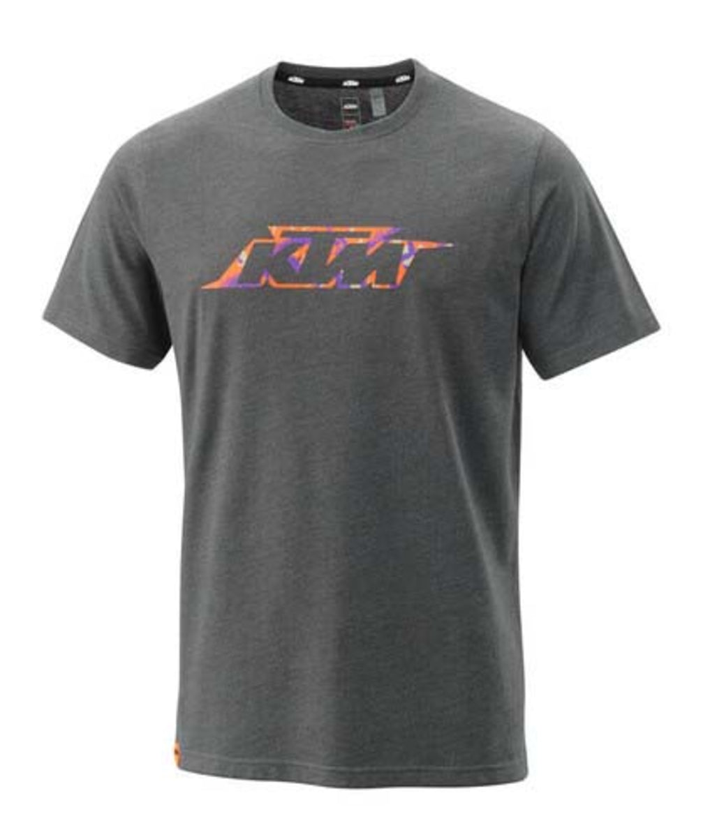 KTM CAMO TEE DARK GREY MELANGE - Image 1