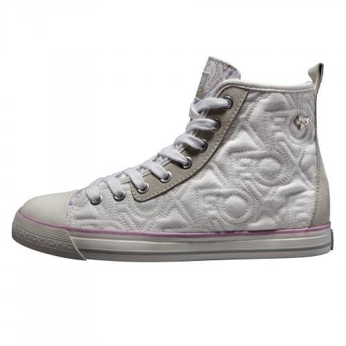 FOX G-E-FOOTWEAR WOMENS MAJESTIC HIGH WHITE/LIGHT PINK - Image 1