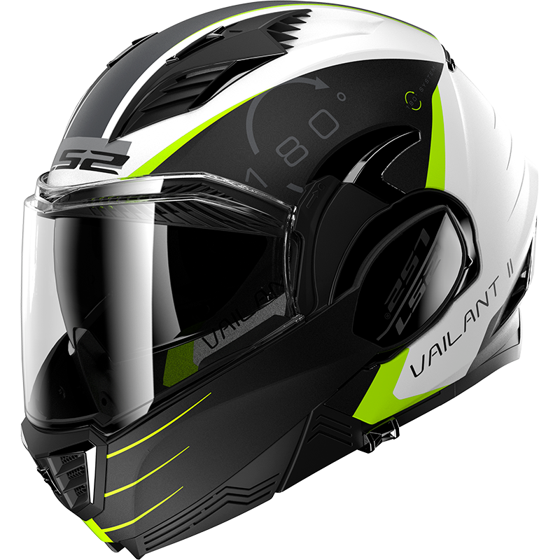 LS2 FF900 VALIANT II CODEX WHITE BLACK - Image 1