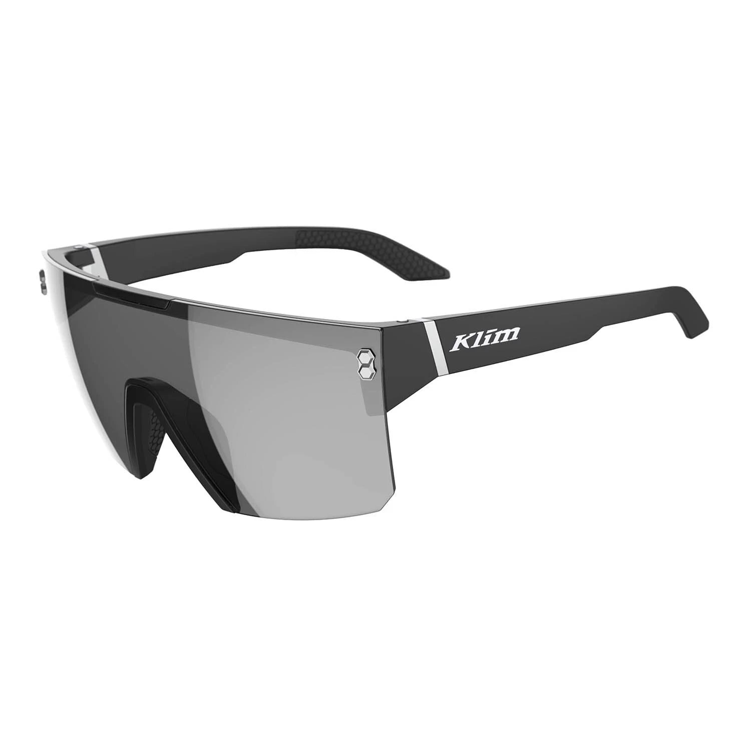 Klim Muffler Sunglasses Matte Black - Smoke Black Mirrored