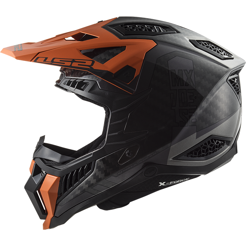 Ls2 Mx703 C X Force Victory 06 - Gri/Portocaliu
