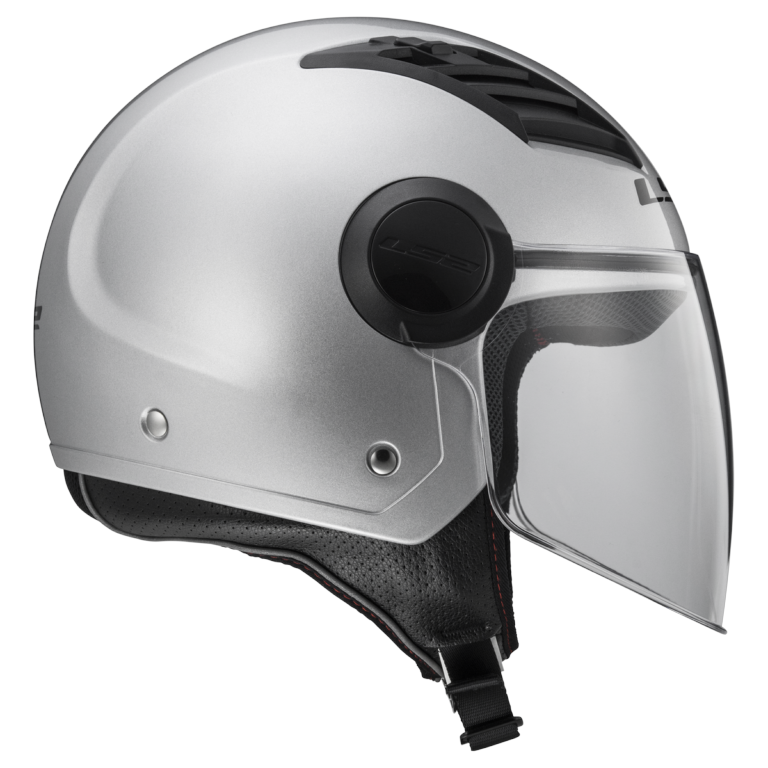 LS2 OF562 AIRFLOW GLOSS SILVER LONG - Image 8