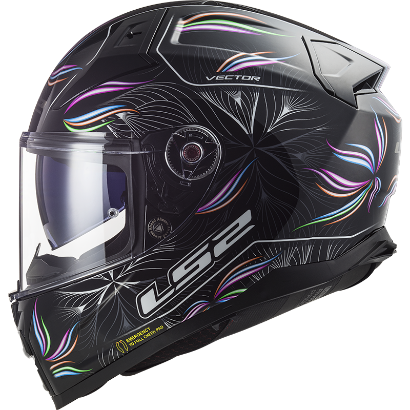 LS2 FF811 VECTOR II TROPICAL BLACK WHITE-06 - Image 2