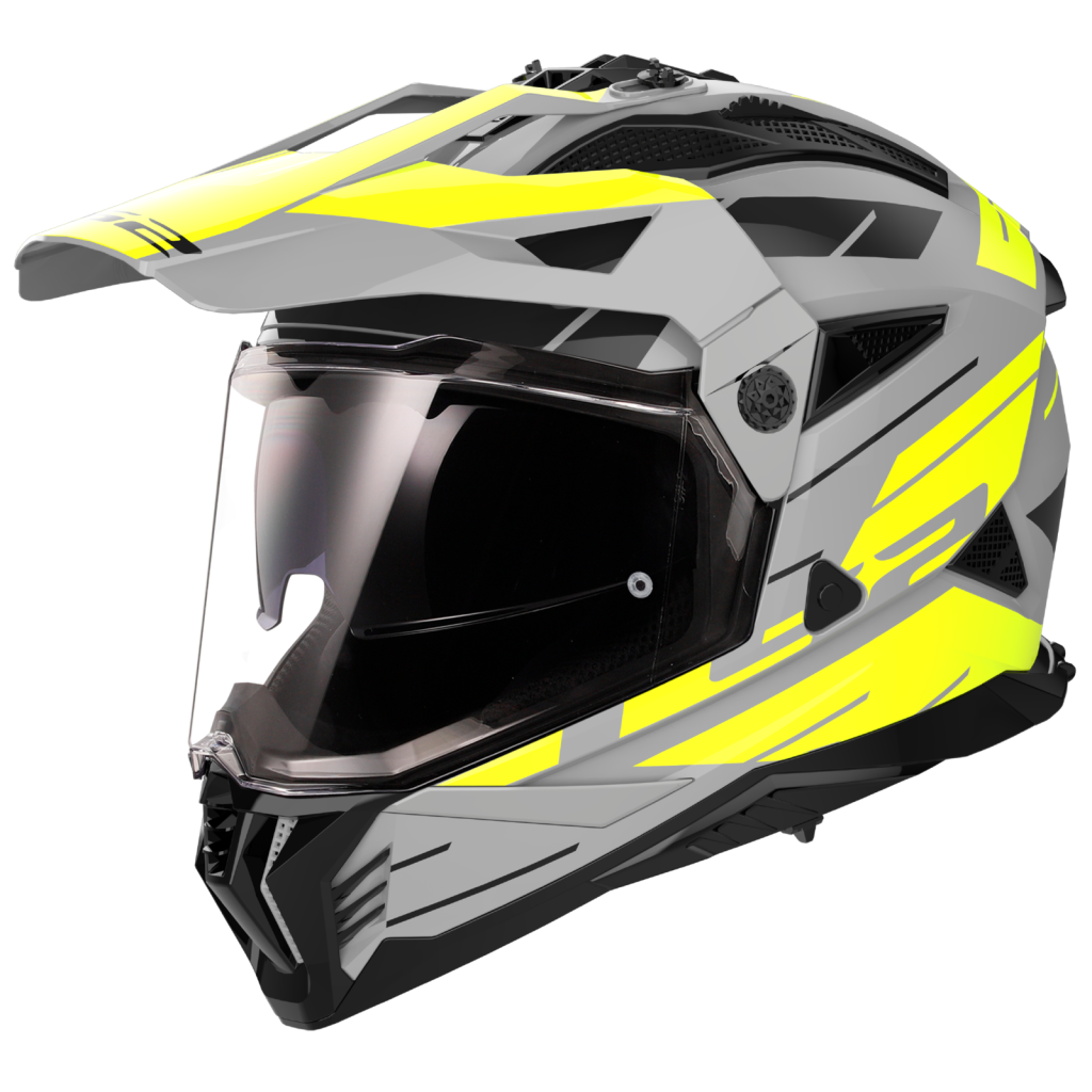 LS2 MX702 PIONEER II NAMIB M.GREY H-V YELLOW-06 - Image 1