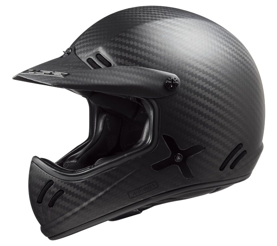 LS2 MX471 XTRA SINGLE MONO MATT CARBON - Image 1