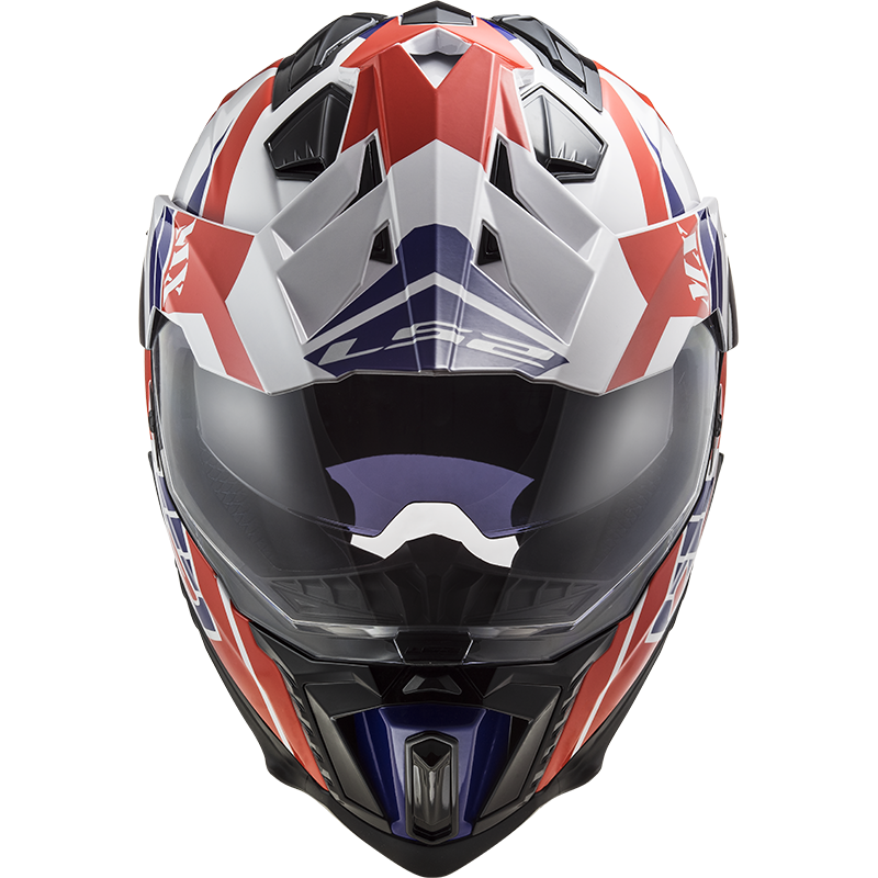LS2 MX701 EXPLORER ATLANTIS G.WHITE RED BLUE - Image 11