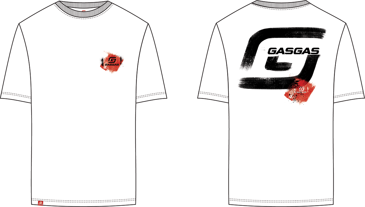 GasGas FULL GAS TEE WHITE