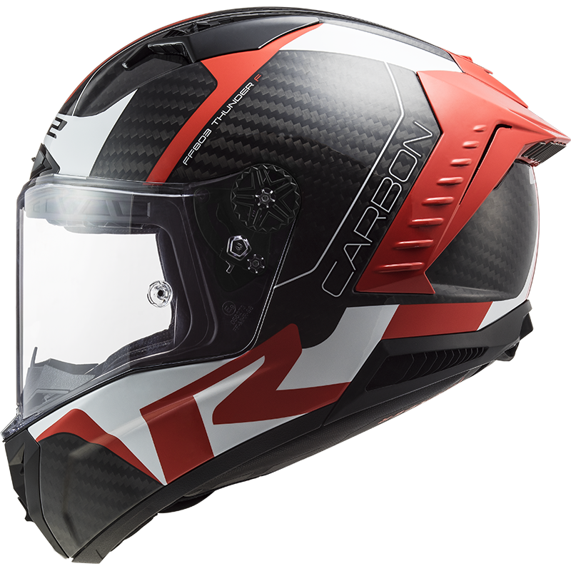 LS2 FF805 THUNDER C RACING1 GL.RED WHITE