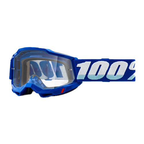 100% GOGGLE 100% ACCURI GOGGLE BLUE CLEAR LENS
