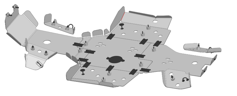 Scut aluminiu CFORCE 400/450 500/520 S