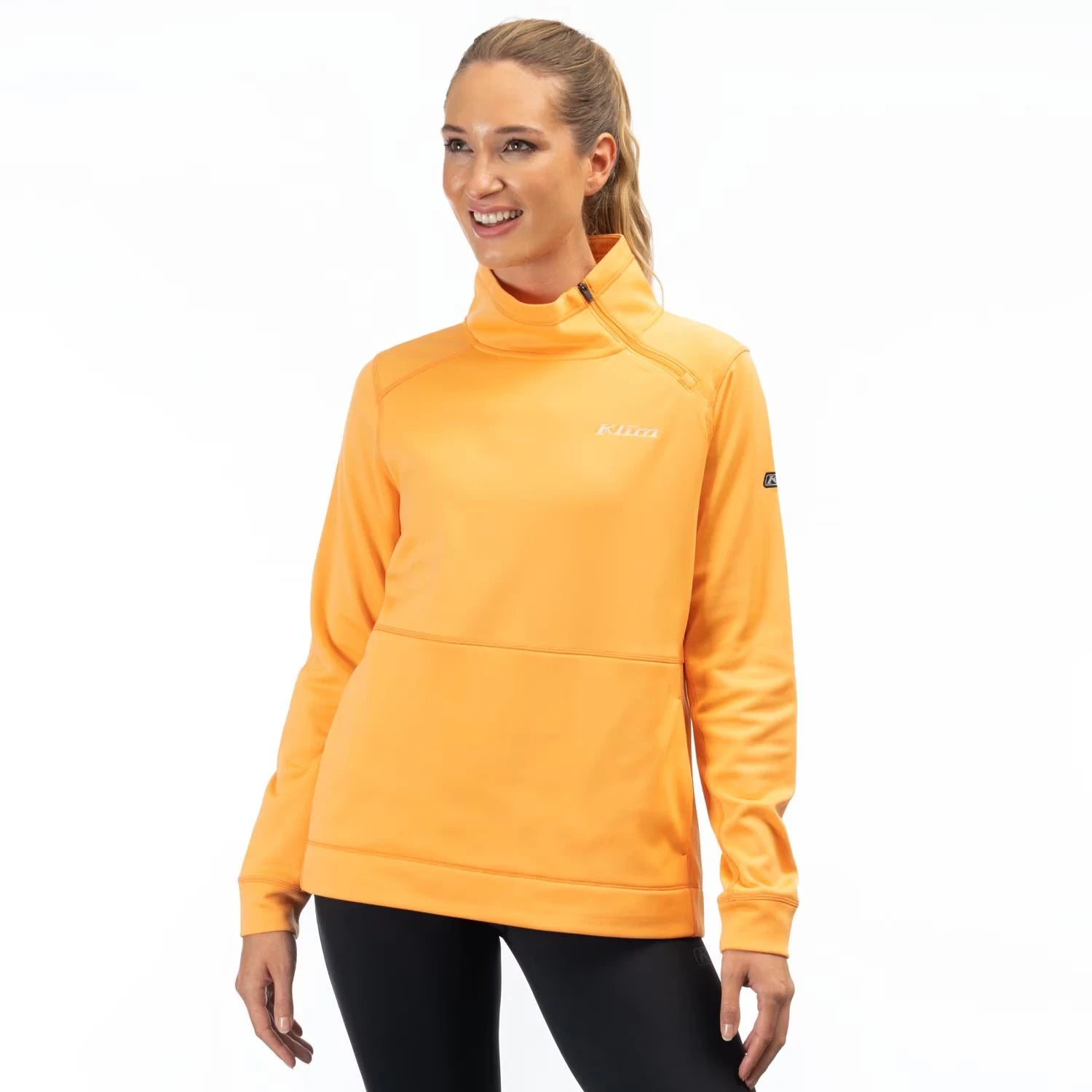 Klim Solitude Asym Pullover Mock Orange - Image 1