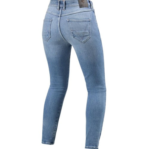 REV'IT! Shelby 3 Skinny Ladies Light Blue Vintage L30 - Image 2
