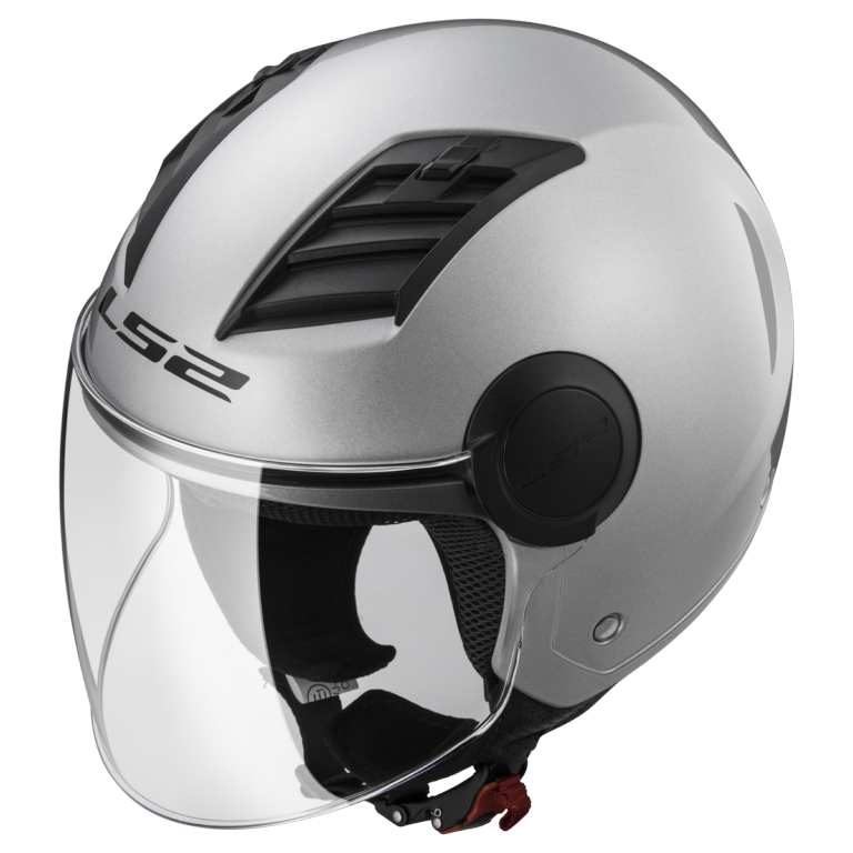 LS2 OF562 AIRFLOW GLOSS SILVER LONG - Image 10