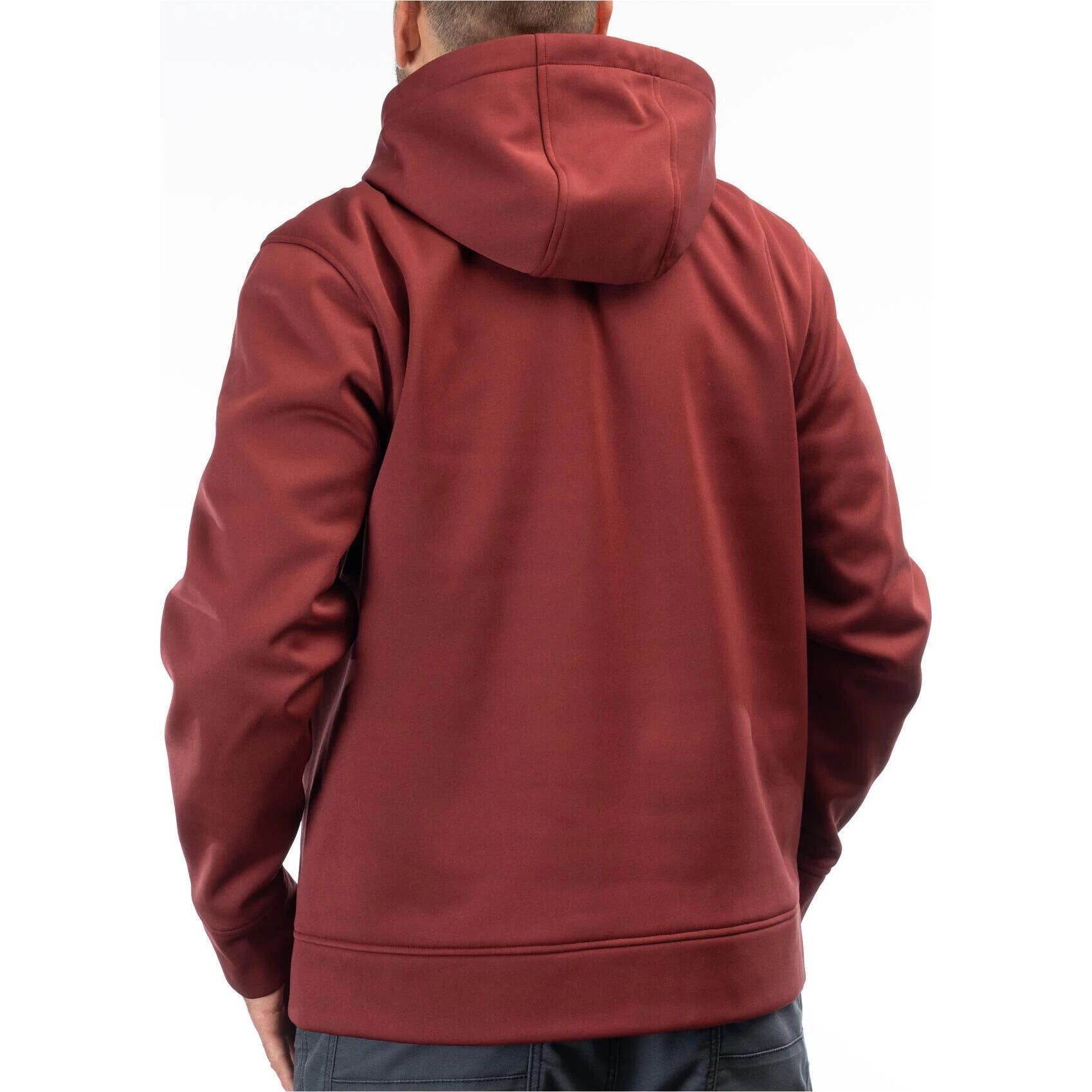 Klim Accelerator Pullover Hoodie Cabernet - Red Orange - Image 2