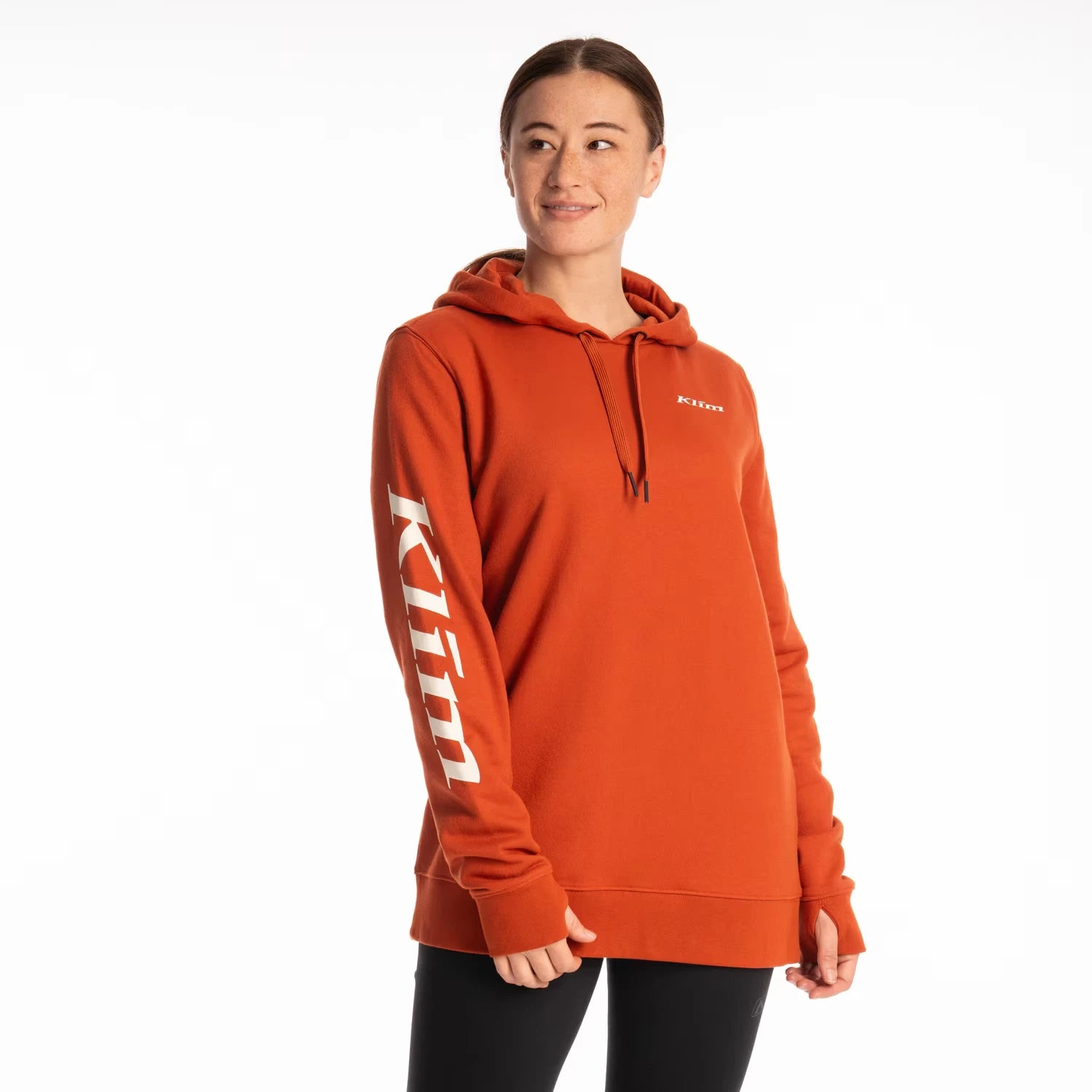 Klim Mariposa Long Pullover Hoodie Picante - Papyrus - Image 2