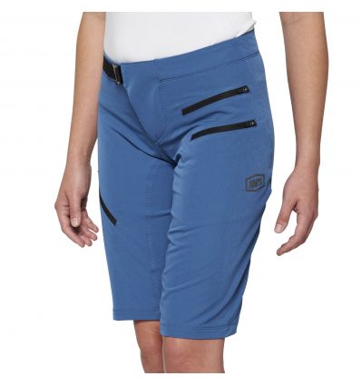 100% AIRMATIC Women’s Shorts Slate Blue - Image 1