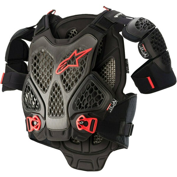 ALPINESTARS A-6 CHEST PROTECTOR Negru/Rosu XS/S - Image 1