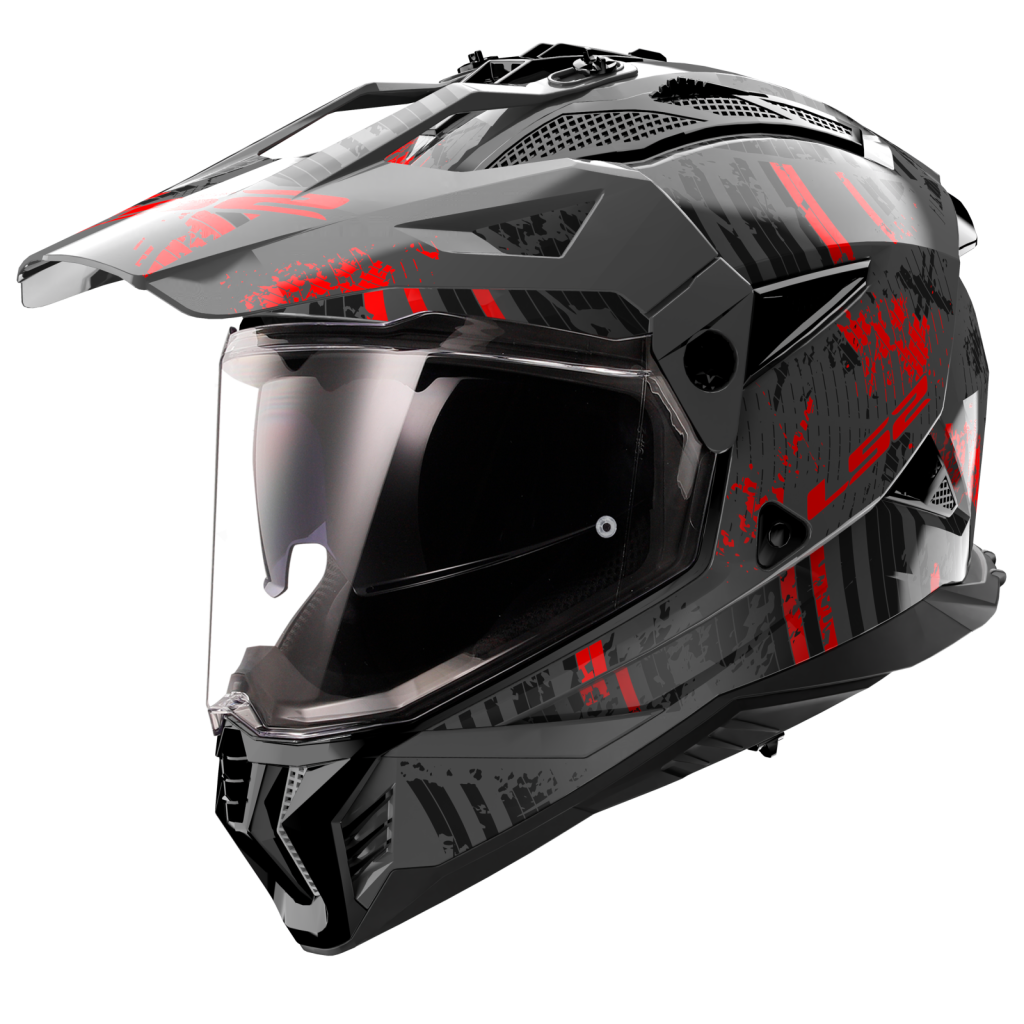 LS2 MX702 PIONEER II CRAZY BLACK RED-06 - Image 1