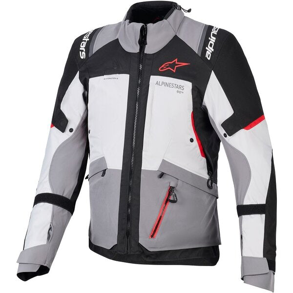 Alpinestars Andes Drystar V4 Inchis Deschis - Gri/Rosu