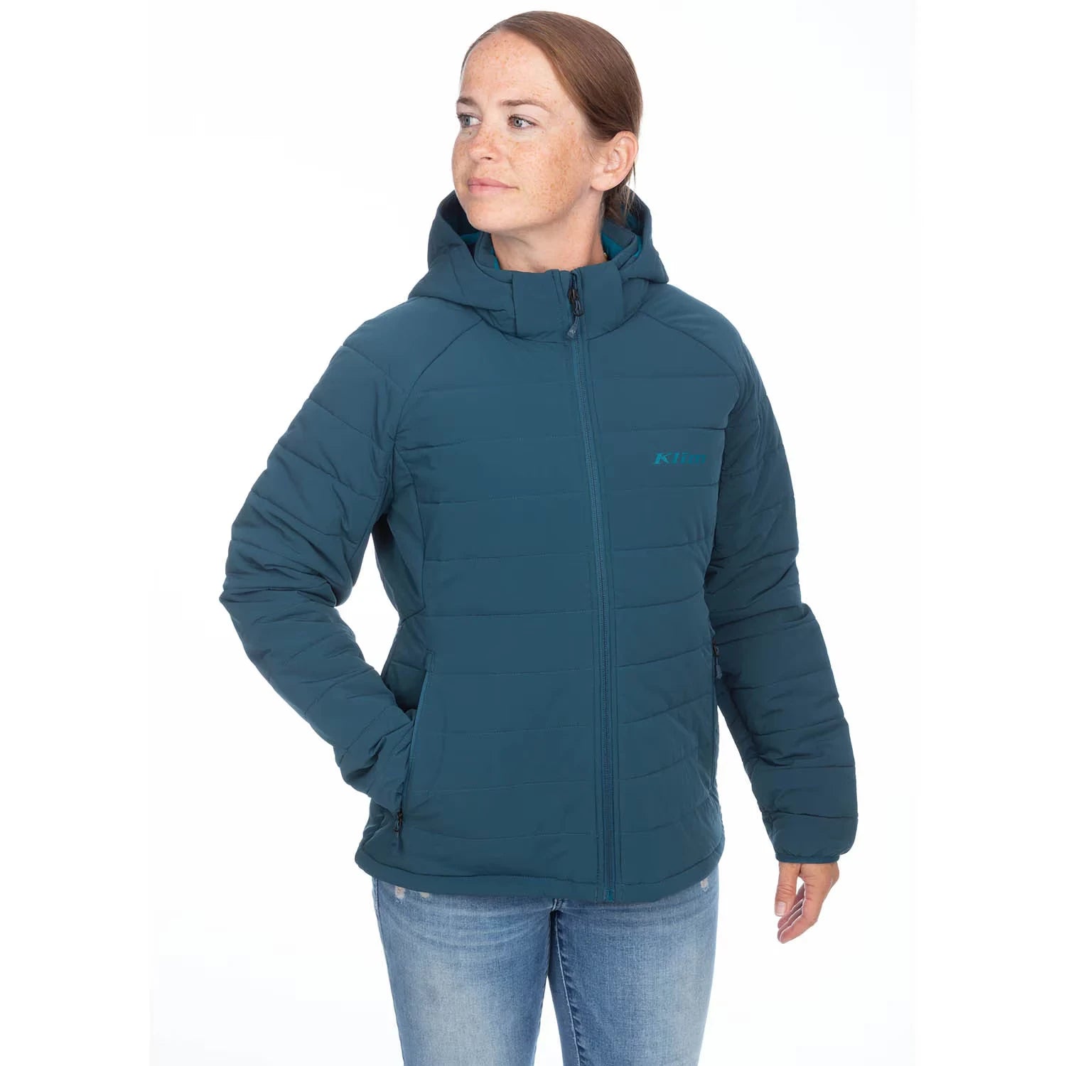 Klim Waverly Stretch Insulated Hooded Jacket Reflecting Pond - Image 2