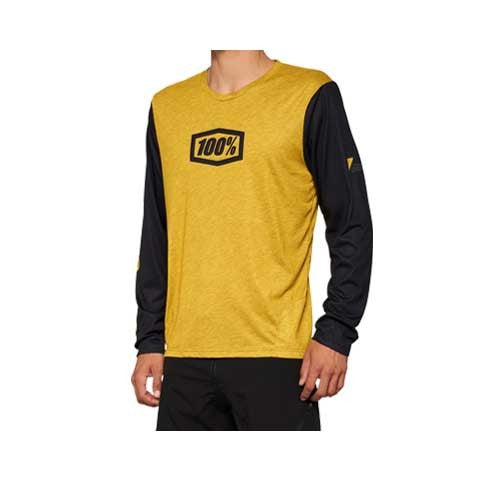 100% AIRMATIC Long Sleeve Jersey Dijon - Image 1