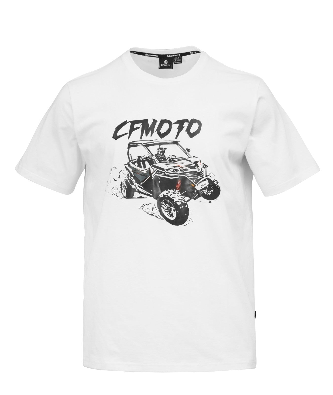 Tricou barbati alb SSV CFMOTO - Image 1