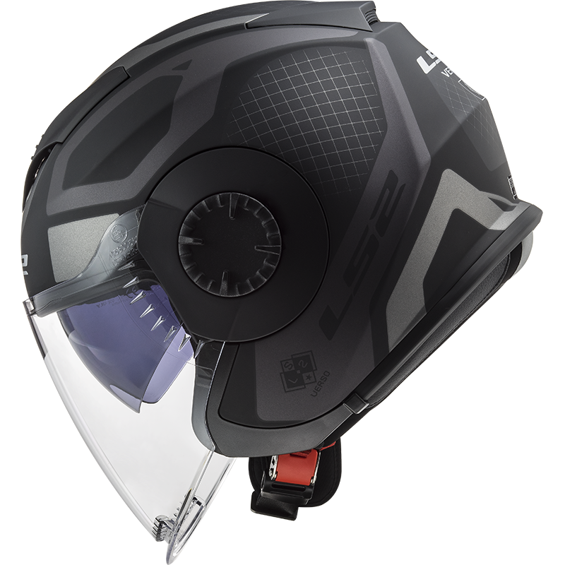 LS2 OF570 VERSO MARKER MATT BLACK TITANIUM - Image 3